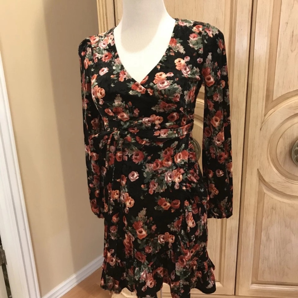 FP Movement by Free People Floral Long Sleeve Dress S beautiful